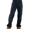 Carhartt Men's Flame Resistant Loose Fit Midweight Canvas Jeans - Navy -Helly Hansen shop 12457 FRB159DNY PROD 1 NAVY