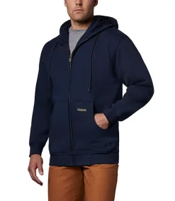DAKOTA Men's Unlined Full Zip Kangaroo Pocket Hooded Sweatshirt
