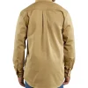 Carhartt Men's Flame Resistant Button Down Collar Twill Pocket Flaps Shirt 2 Carhartt Men's Flame Resistant Button Down Collar Twill Pocket Flaps Shirt -Helly Hansen shop 13073 FRS160KHI PROD 2 KHAKI