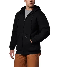 DAKOTA Men's T-Max Lined Full Zip Kangaroo Pocket Hooded Sweatshirt -Helly Hansen shop 16852 FZFL 002 PROD 1 BLACK