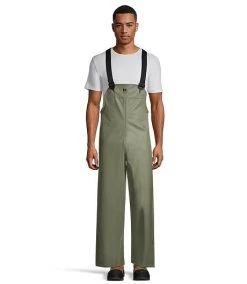 Helly Hansen Workwear Men's Engram PVC Rain Bib Overall -Helly Hansen shop 217791 70124 PROD 1 LGTGRN