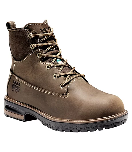 Timberland Pro Women's Hightower 6 Inch Composite Toe Composite Plate Leather Work Boots - Brown 5 Timberland Pro Women's Hightower 6 Inch Composite Toe Composite Plate Leather Work Boots - Brown - Image 3