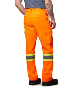 Tough Duck Men's Hi Vis Cargo Pants - Orange