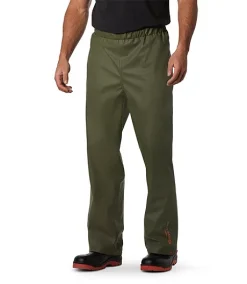 Helly Hansen Workwear Men's Gale PU Bonded Polyester Knit Rain Pants -Helly Hansen shop 231620 70485 PROD 1 ARMGRN
