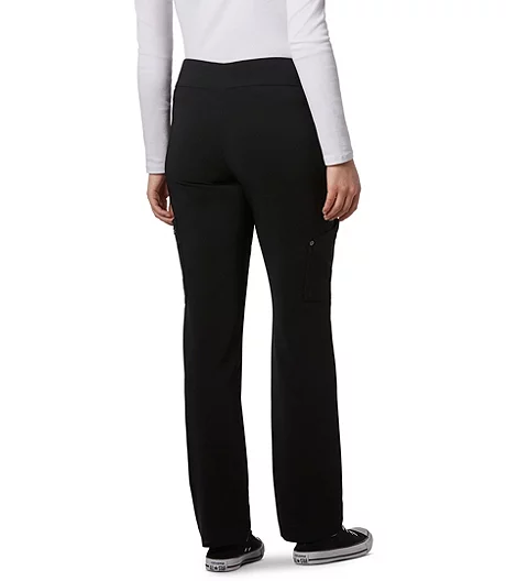 HEALTH PRO Women's High Performance FLEXTECH 4-Way Stretch Energy Scrub Pants - Black 3 HEALTH PRO Women's High Performance FLEXTECH 4-Way Stretch Energy Scrub Pants - Black