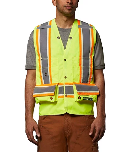 DAKOTA Men's VizLite DT Class 2 300D Surveyor's Vest 3 DAKOTA Men's VizLite DT Class 2 300D Surveyor's Vest
