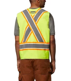 DAKOTA Men's VizLite DT Class 2 300D Surveyor's Vest 8 DAKOTA Men's VizLite DT Class 2 300D Surveyor's Vest -Helly Hansen shop 259762 1AAFDK VLVU02 PROD 2 LIME