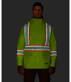 DAKOTA Men's VizLite DT Class 2 150D Jacket -Helly Hansen shop 259790 1AAGDK VLJU02 PROD 3 LIME