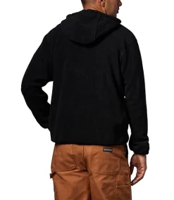 DAKOTA Men's Quarter Zip Solar Fleece Hooded Jacket