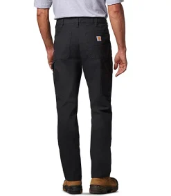 Carhartt Men's Duck Double Front Rugged Flex Stretch Dungaree -Helly Hansen shop 273058 103334 BLK PROD 2 BLACK