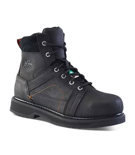Harley Davidson Men's 6 Inch Steel Toe Composite Plate Pete Work Boots - Black - ONLINE ONLY 3 Harley Davidson Men's 6 Inch Steel Toe Composite Plate Pete Work Boots - Black - ONLINE ONLY