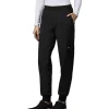 Scrubletics Women's Jogger Fit Elastic Stretch Waist Scrub Pants - Black -Helly Hansen shop 297821 3FLDSCS20380BLK PROD 1 BLACK