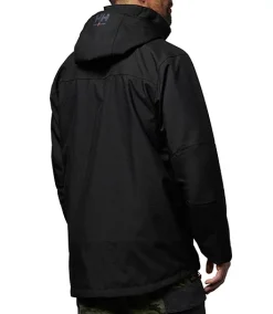 Helly Hansen Workwear Men's Oxford Waterproof Shell Jacket With Detachable Hood - Black