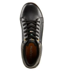 DAKOTA Men's Steel Toe Steel Plate Street Sport Lace Up Safety Shoes - Black