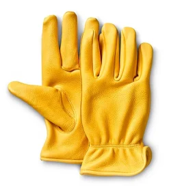 Dakota Workpro Series Men's Deerskin Work And Casual Gloves - Gold