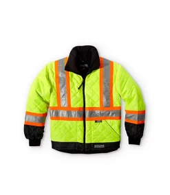 DAKOTA Men's Hi Vis T-Max Insulated Freezer Jacket -Helly Hansen shop 30608 1AAGDK HVJL01 PROD 3 LIME