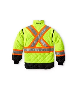 DAKOTA Men's Hi Vis T-Max Insulated Freezer Jacket -Helly Hansen shop 30608 1AAGDK HVJL01 PROD 4 LIME