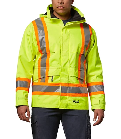 Viking Men's Professional Journeyman Hi-Vis Waterproof And Windproof Rain Jacket 4 Viking Men's Professional Journeyman Hi-Vis Waterproof And Windproof Rain Jacket - Image 2