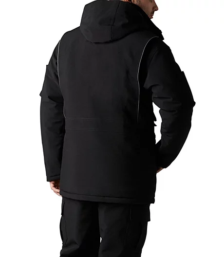 DAKOTA Men's 300D Hyper-Dri 2 Water Resistant T-Max Parka Jacket - Black 4 DAKOTA Men's 300D Hyper-Dri 2 Water Resistant T-Max Parka Jacket - Black - Image 2
