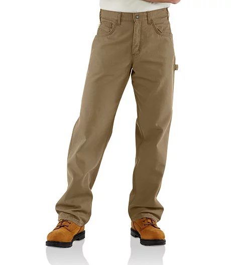 Carhartt Men's Flame Resistant Loose Fit Midweight Canvas Pants - Khaki 3 Carhartt Men's Flame Resistant Loose Fit Midweight Canvas Pants - Khaki