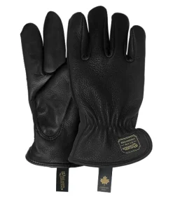 WATSON GLOVES The Duke Black Unlined Gloves - ONLINE ONLY