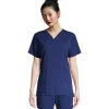 Health Pro Heart Women's Heart 5 Pocket V-Neck Scrub Top -Helly Hansen shop 323164 3FLBHPHEARTTOPN PROD 1 NAVY