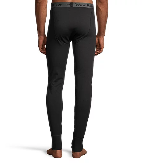 Windriver Men's T-MAX HEAT Thermal Base Layer Long Underwear Fleece Pants - Black 4 Windriver Men's T-MAX HEAT Thermal Base Layer Long Underwear Fleece Pants - Black - Image 2