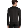 Windriver Men's T-Max Heat Light-weight Crew Neck Long Sleeve Fleece Top - Black -Helly Hansen shop 324218 6BSFWRFBTM169 PROD 2 BLACK