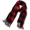 Windriver Men's Heritage Buffalo Check Scarf -Helly Hansen shop 324739 6CTFWRF20 0066 PROD 1 BLKRED