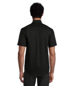 Dakota Workpro Series Men's Button Front Stretch Poly Cotton Short Sleeve Work Shirt -Helly Hansen shop 325210 1AABDWS 1276 PROD 2 BLACK