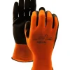 John Watson Men's Hi-Vis Polyester Gloves With Crinkle Latex Palm 6 Pack - ONLINE ONLY -Helly Hansen shop 330164 397X6 PROD 1 BLKORG