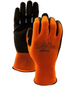 John Watson Men's Hi-Vis Polyester Gloves With Crinkle Latex Palm 6 Pack - ONLINE ONLY