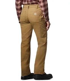 Carhartt Women's Rugged Flex Mid Rise Relaxed Fit Elastic Waistband Canvas Work Pants
