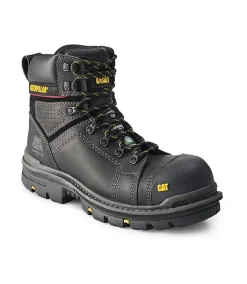 CATERPILLAR CAT Men's 6 Inch Hauler Composite Toe Composite Plate Waterproof Leather Work Boots - Black -Helly Hansen shop 34483 P717627 prod 1 BLACK 1