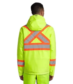 Helly Hansen Workwear Men's Alta CSA Hi-Vis Insulated Waterproof Winter Parka -Helly Hansen shop 346742 71288 PROD 2 FLYEBY