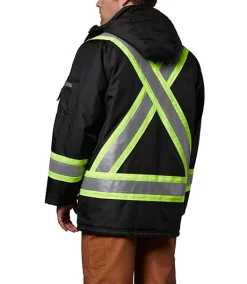 DAKOTA Men's Hi Vis Hyper-Dri 3 Waterproof T-Max Lined Rip Stop Polyester Parka Jacket