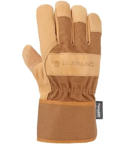 Helly Hansen shop 5 Men's Duck And Synthetic Leather Combo Winter Work Gloves - Carhartt Brown