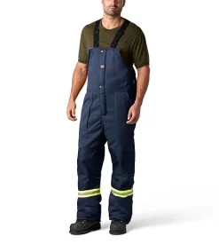 Helly Hansen Workwear Men's Thompson Insulated Bib Overalls With Reflective Tape - Navy