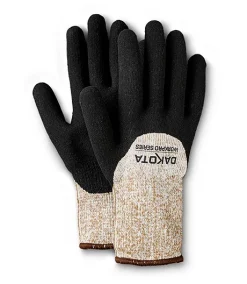 Dakota Workpro Series Men's 2 Pack Palm Knuckle Dip Lined Gloves With Cuff