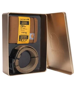 Carhartt Men's Heavy Duty Belt And Nylon Wallet Gift Set - Brown -Helly Hansen shop 355785 A000578020103 PROD 2 BROWN