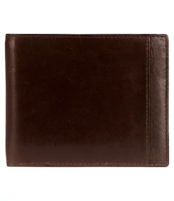Mancini Leather Goods Men's Casablanca RFID Secure Billfold Wallet Brown - ONLINE ONLY