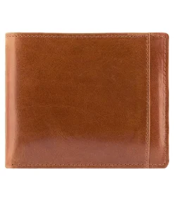 Mancini Leather Goods Men's Casablanca RFID Billfold Wallet Cognac - ONLINE ONLY