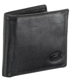 Mancini Leather Goods Men's Equestrian RFID Secure Wing Wallet With Coin Pocket Black - ONLINE ONLY -Helly Hansen shop 361747 52183 BK PROD 2 BLACK