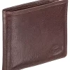 Mancini Leather Goods Men's Equestrian RFID Secure Billfold With Removable Passcase Brown - ONLINE ONLY