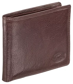Mancini Leather Goods Men's Equestrian RFID Secure Billfold With Removable Passcase Brown - ONLINE ONLY