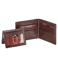 Mancini Leather Goods Men's Equestrian RFID Secure Billfold With Removable Passcase Brown - ONLINE ONLY -Helly Hansen shop 361749 52954 BN PROD 4 BROWN