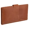 Mancini Leather Goods Unisex Casablanca RFID Secure Passport And Travel Organizer Cognac - ONLINE ONLY