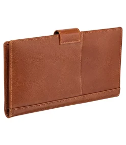 Mancini Leather Goods Unisex Casablanca RFID Secure Passport And Travel Organizer Cognac - ONLINE ONLY