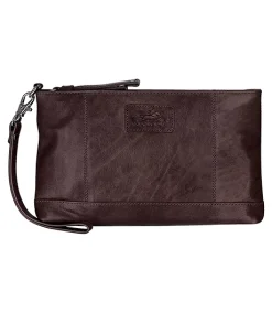 Mancini Leather Goods Women's Casablanca RFID Secure Wristlet Brown - ONLINE ONLY -Helly Hansen shop 361908 8700206 BN PROD 1 BROWN
