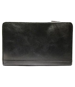 Mancini Leather Goods Women's Casablanca RFID Secure Medium Clutch Wallet Black - ONLINE ONLY -Helly Hansen shop 361910 8700283 BK PROD 2 BLACK
